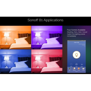 Sonoff B1 Bec E27 Led RGB Wireless Dimmabil Sonoff B1 Bec E27 Led RGB Wireless Dimmabil